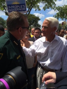 Charlie Crist and Scott Israel